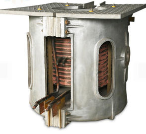 Быстрая нагревая печь литого железа плавя, машина индукции 750kg плавя